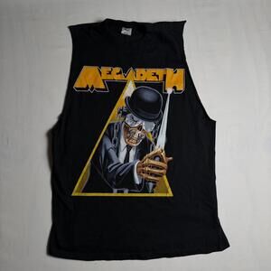 Vintage 2001 Megadeth Clockwork Orange Any Second Something Tshirt Size L